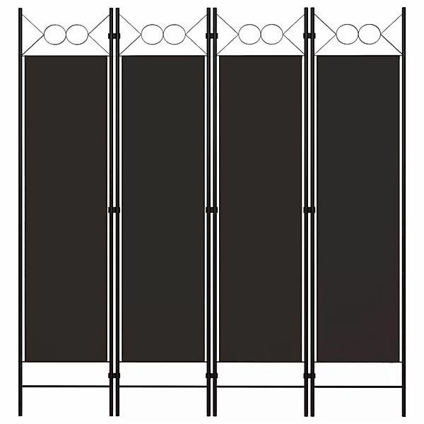 vidaXL Raumteiler 4-tlg. Raumteiler Braun 160 günstig online kaufen
