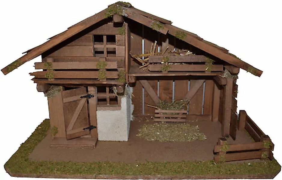 Alfred Kolbe Krippe »Weihnachtsdeko« aus Holz, 59,5x30x35 cm, für Figuren b günstig online kaufen