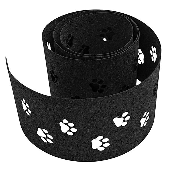 zaunzu Sichtschutz Design Vlies Dekor Tapsi Einzelstreifen Schwarzgrau 2,55 günstig online kaufen