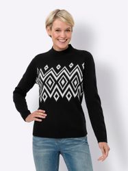 Sieh an! Strickpullover Stehkragenpullover günstig online kaufen