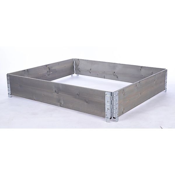 PROREGAL Hochbeetkisten GrowBox HxBxT 20x120x100cm 1 Ebene Holz Grau günstig online kaufen