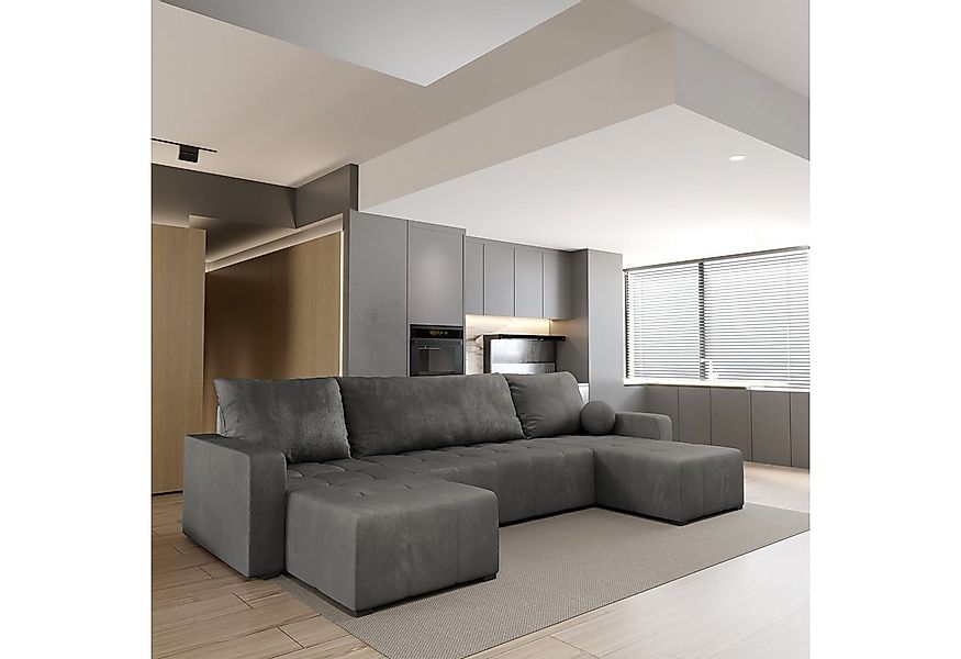 Masseno Ecksofa TOLARI mit Schlaffunktion U-Form, Sofa mit Bettkasten günstig online kaufen