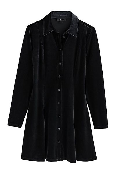 Next Minikleid Samt-Hemdkleid in Minilänge, Kurzgröße (1-tlg) günstig online kaufen