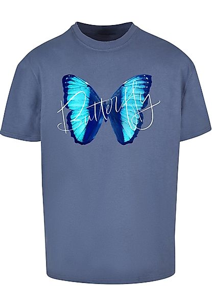 Merchcode T-Shirt Merchcode Herren Butterfly Blue günstig online kaufen