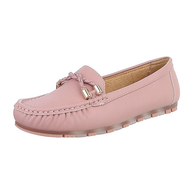 Ital-Design Elegante Mokassins mit geflochtener Schnürung für Damen Slipper günstig online kaufen