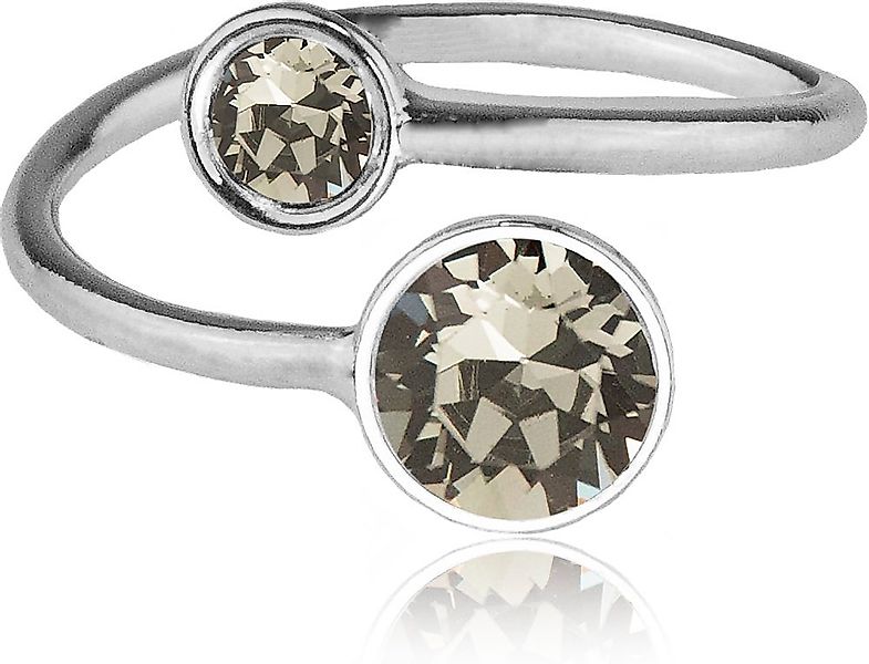 LUISIA® Solitärring "Fjella mit zwei Kristallen von Swarovski®" (inkl. Schm günstig online kaufen