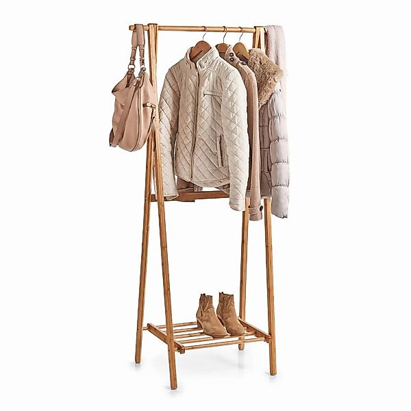 Zeller Garderobenständer 159 cm x 45 cm x 74 cm Bambus günstig online kaufen