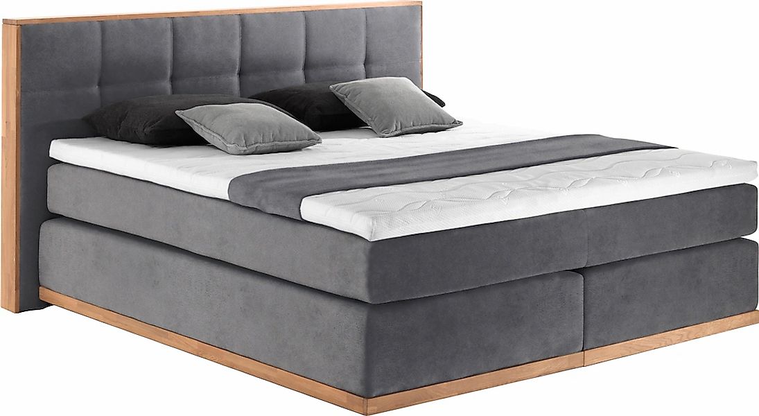 PLACES OF STYLE Boxspringbett "Vinton" aus massiver Eiche, verschiedene Här günstig online kaufen