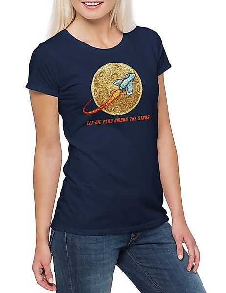 Urban Backwoods Print-Shirt Let Me Play Among The Stars Damen T-Shirt Astro günstig online kaufen