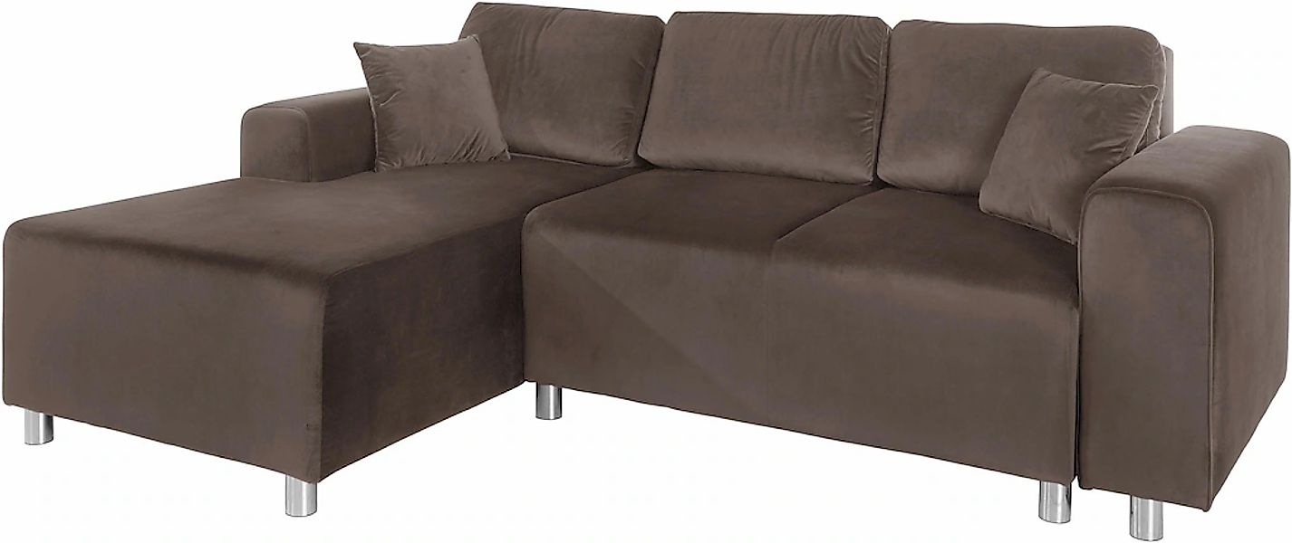 Home affaire Ecksofa "Györ" L-Form, wahlweise mit Bettfunktion und Bettkast günstig online kaufen