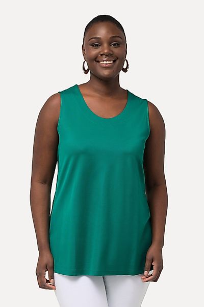 Ulla Popken Longtop Slinkytop Piqué A-Linie günstig online kaufen