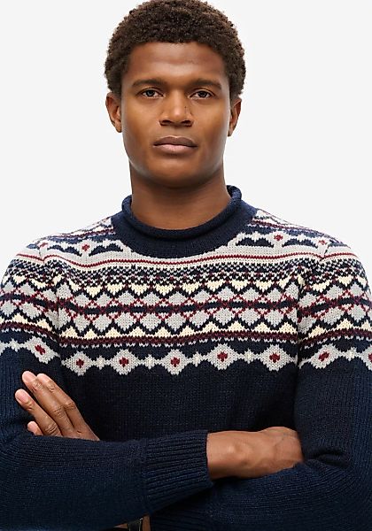 Superdry Rundhalspullover FAIRISLE KNIT CREW JUMPER günstig online kaufen