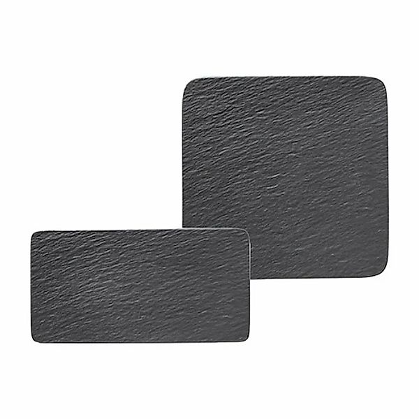 Villeroy & Boch Servierplatte »Servierplatten Manufacture Rock 2er Set schw günstig online kaufen