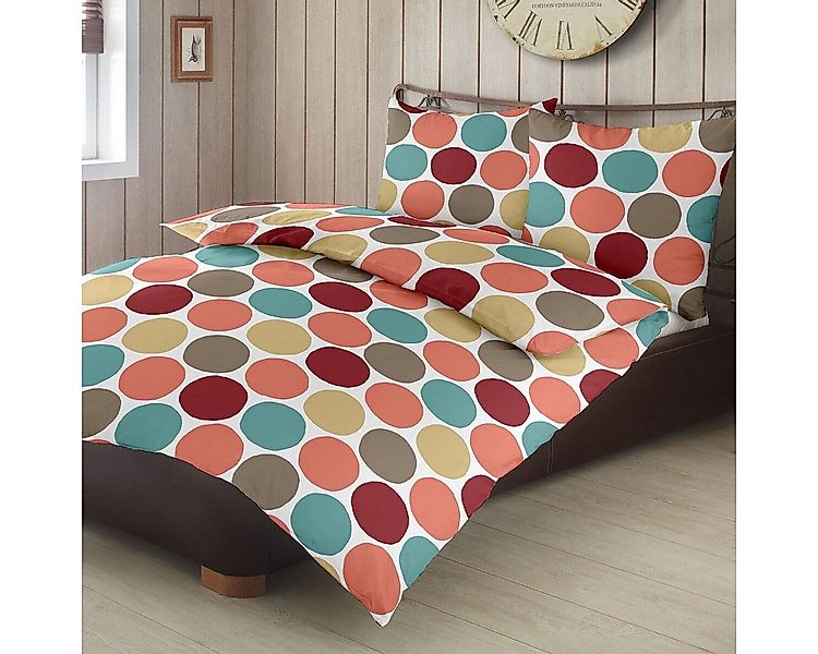 TRAUMSCHLAF Bettwäsche Punkte, Biber, 2 teilig, Biberbettwäsche weich und k günstig online kaufen