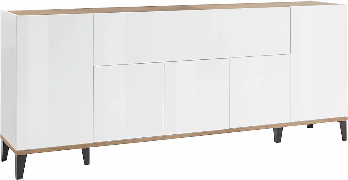 Home affaire Sideboard "Sunrise" Kommode mit 5 Türen und 1 Klapptür, Breite günstig online kaufen