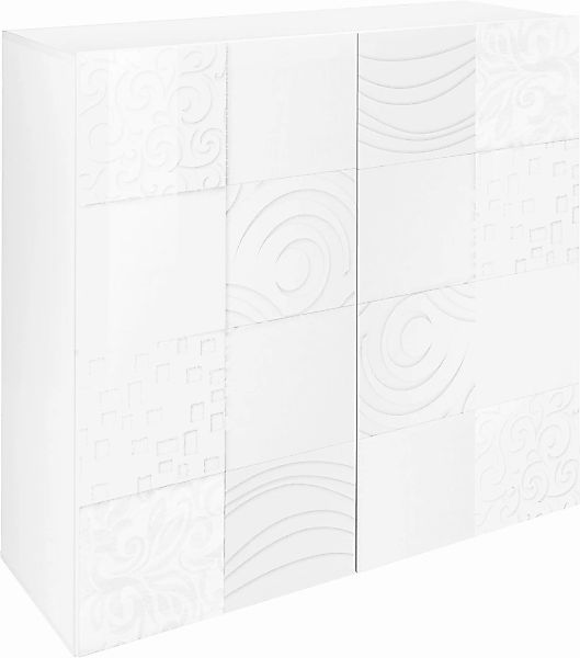 Home affaire Highboard "Miro" Breite 121 cm mit dekorativem Siebdruck günstig online kaufen