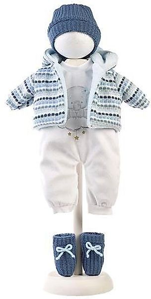 Llorens Puppenkleidung Kleiderset Elefant blau, 40-42 günstig online kaufen