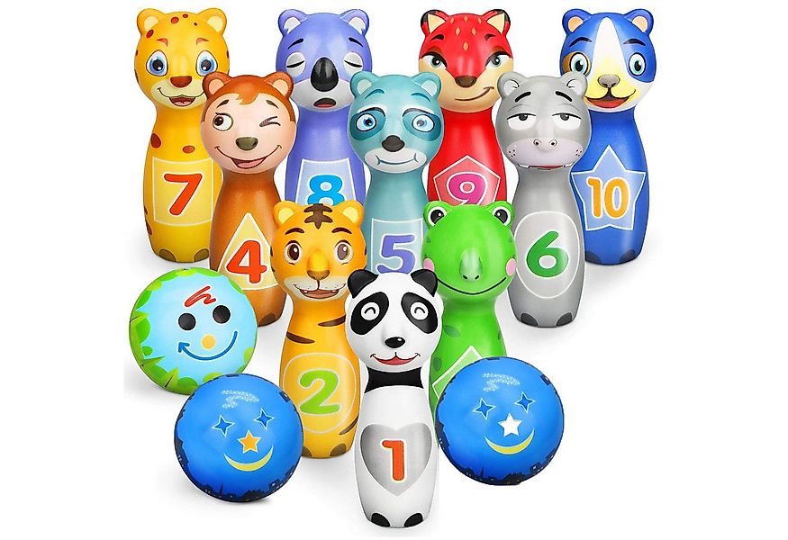 CLTYQ Outdoor-Spielzeug 12 Stück Bowling Set, Dosenwerfen Spielzeug, Kinder günstig online kaufen