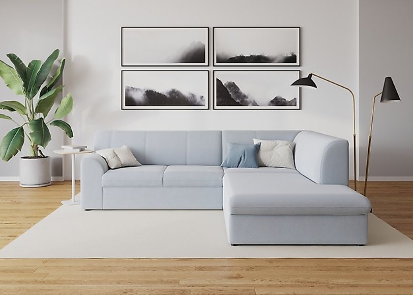 DOMO collection Ecksofa »Topper zeitlos elegant, kompakte Stellmaße, OTTOs günstig online kaufen
