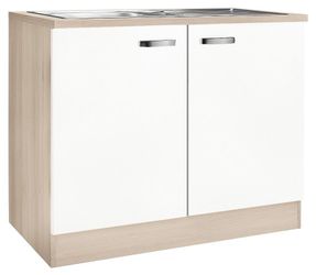 OPTIFIT Spülenschrank "Faro", mit Metallgriffen, Breite 100 cm günstig online kaufen