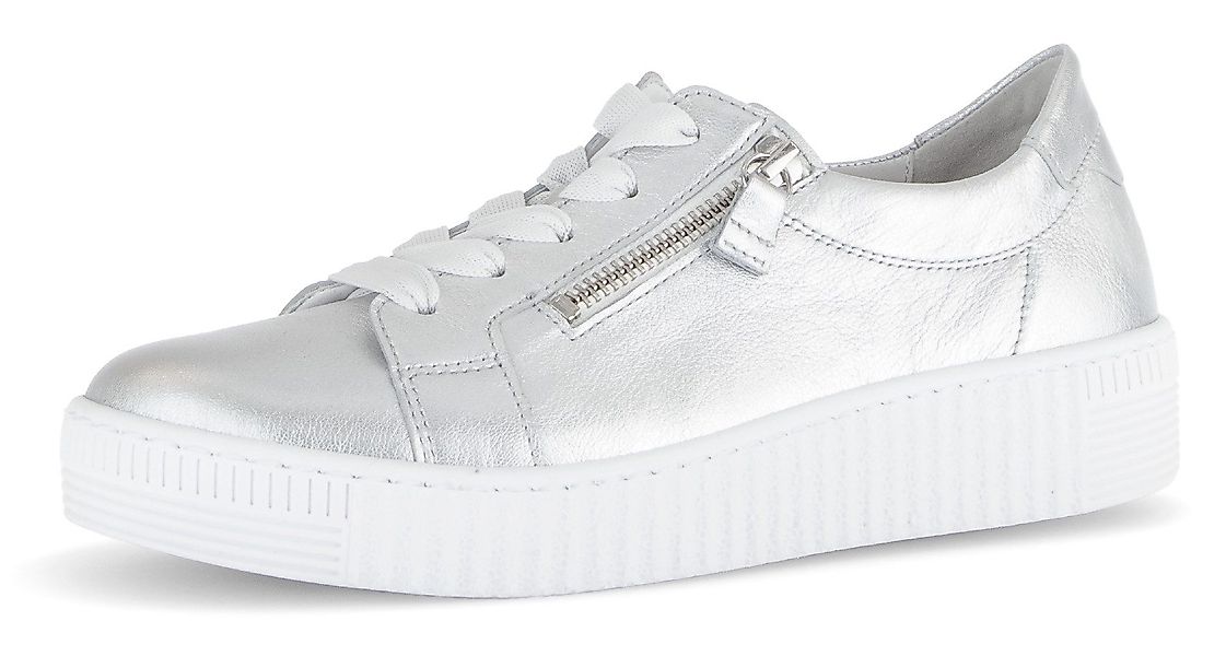 Gabor Plateausneaker, Freizeitschuh, Halbschuh, Schnürschuh mit dezenten Zi günstig online kaufen