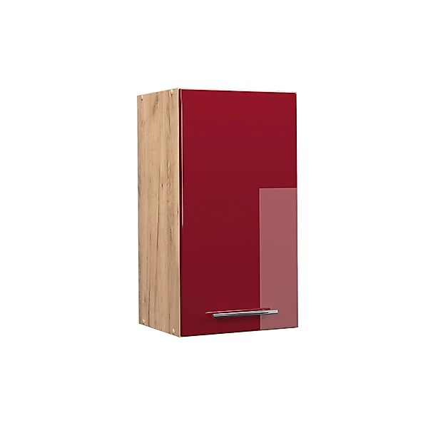 Vicco Hängeschrank Fame-Line Bordeaux Hochglanz/Goldkraft Eiche 40 cm günstig online kaufen