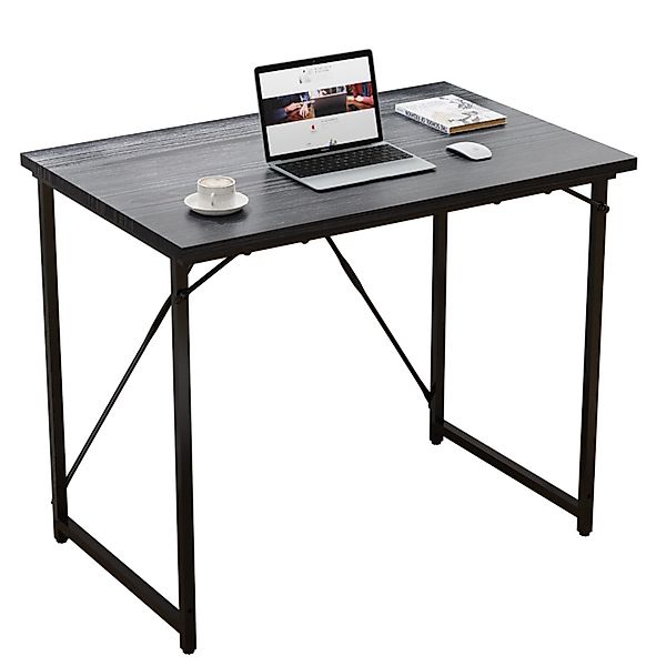HOMALL Computertisch 80/100/120cm Schreibtisch mit Haken günstig online kaufen