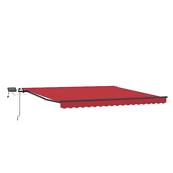 vidaXL Einziehbare Markise Rot 450 x 350 cm Stoff 3331174 günstig online kaufen