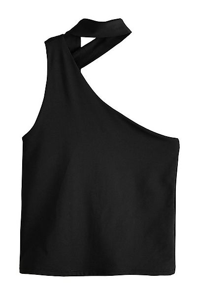 Next Kurzarmbluse Fließendes, weiche Oberteil mit Schal (1-tlg) günstig online kaufen