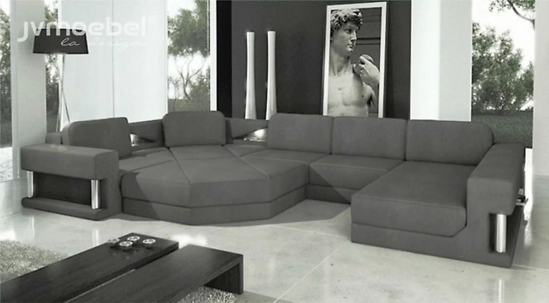 JVmoebel Ecksofa, Design Couch Polster Textil Modern Schlaf Bettfunktion Ec günstig online kaufen