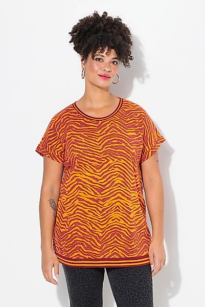 MIAMODA T-Shirt T-Shirt oversized Zebra Rundhals günstig online kaufen
