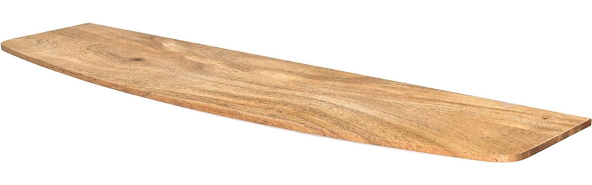 DELIFE Wandregal Edge, Akazie Natur 100 cm Massivholz gerade Kante Wandrega günstig online kaufen