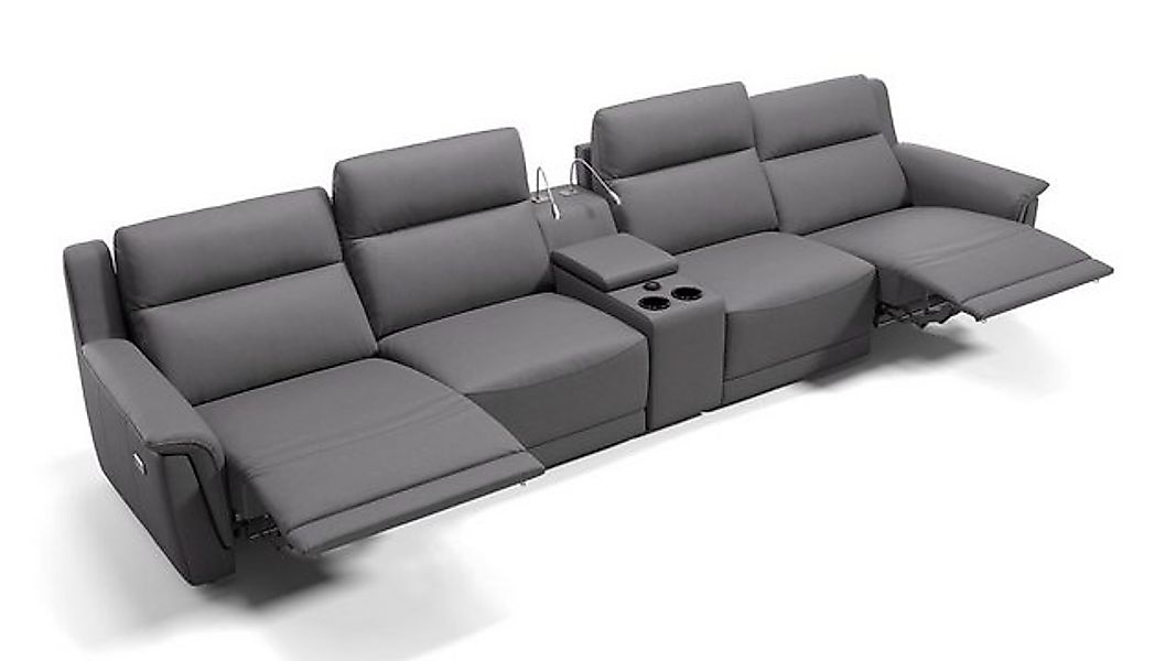 Sofanella 4-Sitzer Leder MALITO, Heimkinosofa, Kinocouch, Funktionssofa, Ki günstig online kaufen
