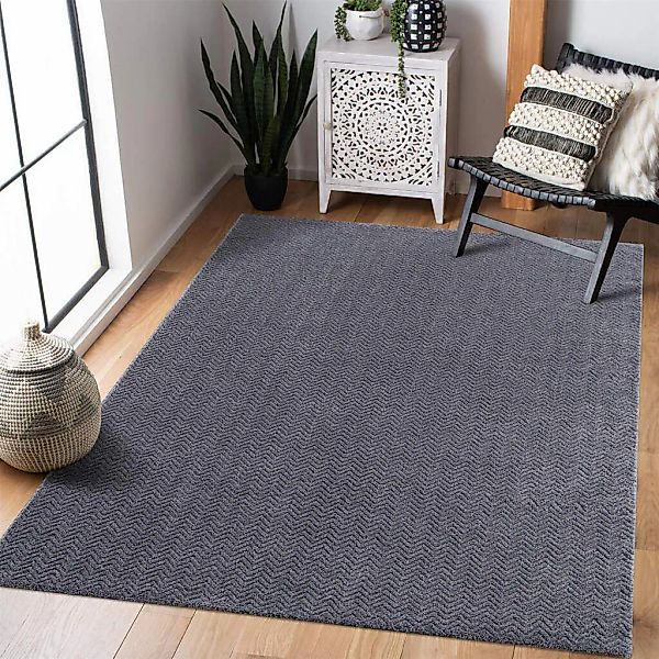 Carpet City Teppich "Friseé-Teppich FANCY805" rechteckig 12 mm Höhe Läufer, günstig online kaufen