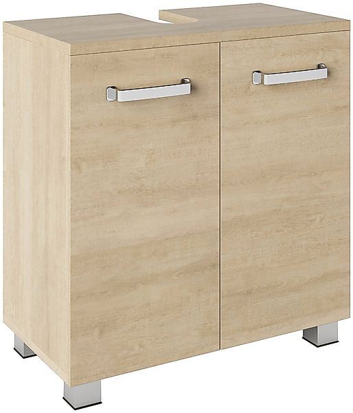 welltime Waschbeckenunterschrank "Cosmo", BxTxH: ca. 60x32,5x63,5 cm, 2 Fäc günstig online kaufen