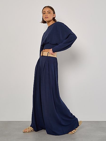 Apricot Stoffhose Palazzo-Hose, (mit Gürtel) mit günstig online kaufen