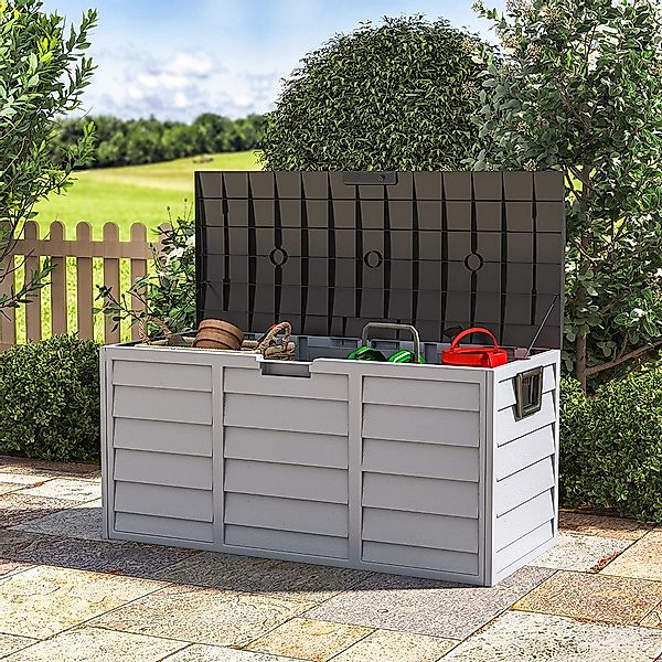 LIVINGANDHOME Gartenbox Abschließbare wasserdichte Gartenbox aus günstig online kaufen
