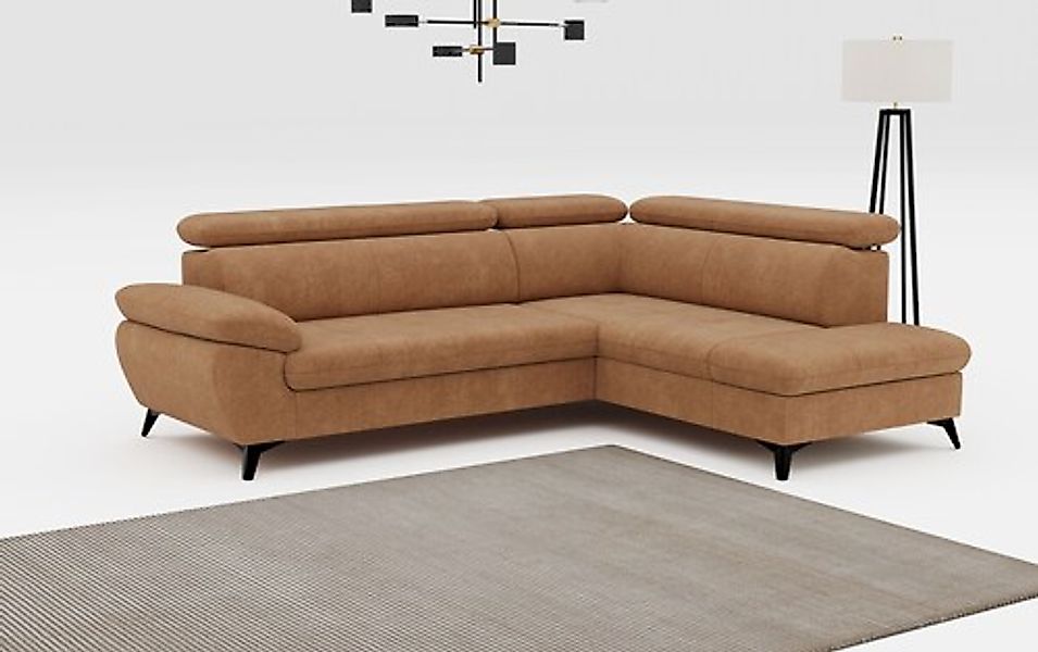 COTTA Ecksofa »Hudson L-Form« mit Kopfteilverstellung, wahlweise mit Bettfu günstig online kaufen