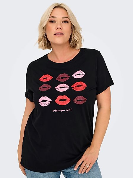 ONLY CARMAKOMA Kurzarmshirt "CARSIMONE LIFE SS O-NECK JRS" günstig online kaufen