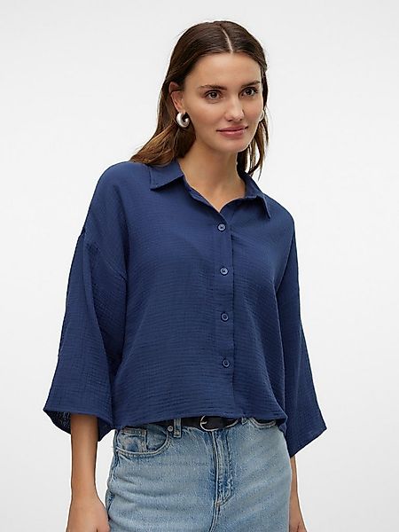 Vero Moda Hemdbluse VMNATALI CROP SHIRT WVN NOOS Baumwolle, loose fit günstig online kaufen