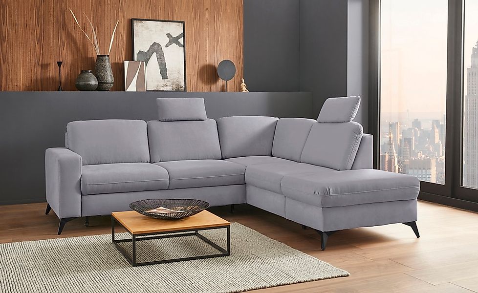 PLACES OF STYLE Ecksofa "Lolland L-Form" Wahlweise mit Bettfunktion und Sta günstig online kaufen