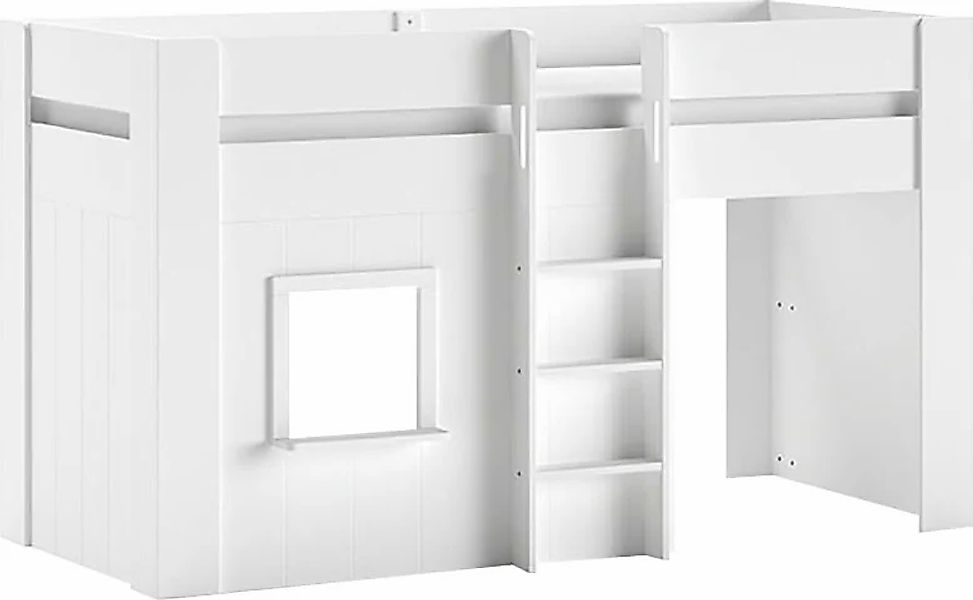 Vipack Hochbett "Reno, ein tolles Hüttenbett mit hoher Standfestigkeit, wei günstig online kaufen