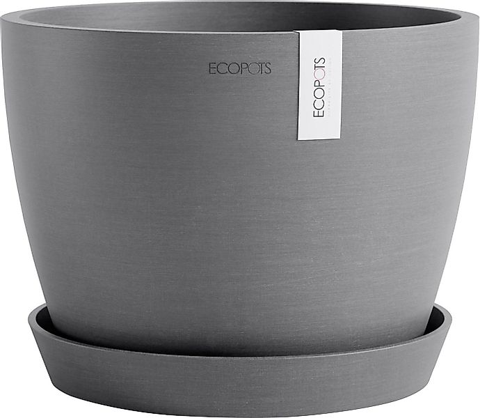ECOPOTS Blumentopf Stockholm 24 Grau, für innen und außen: frostsicher, bru günstig online kaufen