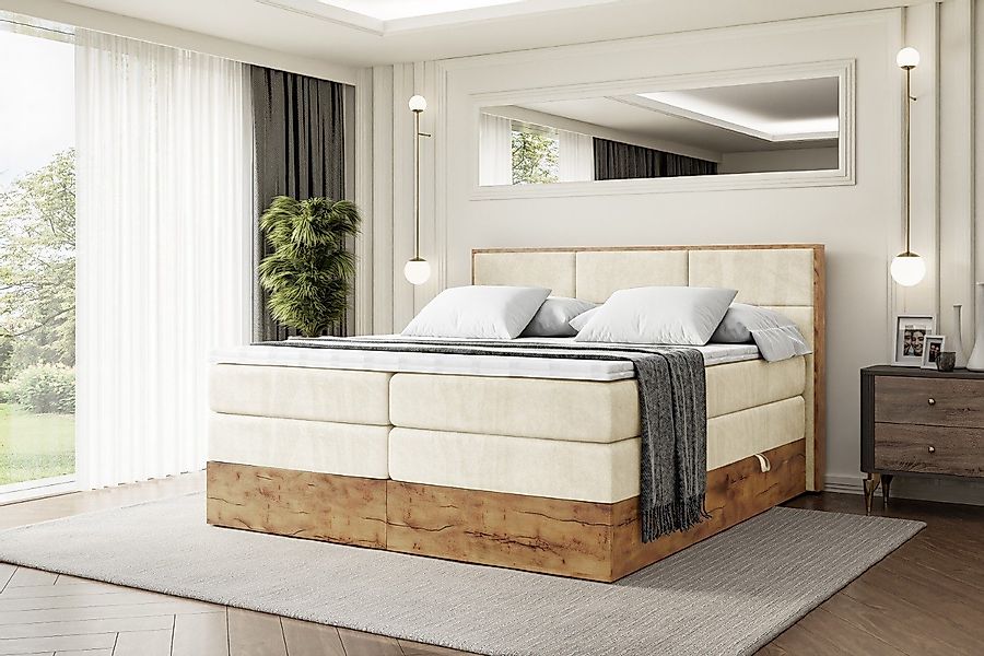 ALTDECOR Boxspringbett LOLLI1 KING (Multipocket-Matratze H4, günstig online kaufen