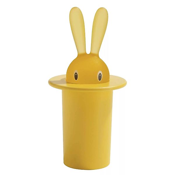 Alessi - Magic Bunny Zahnstocherbehälter - gelb/H 14cm / Ø 7,5cm günstig online kaufen