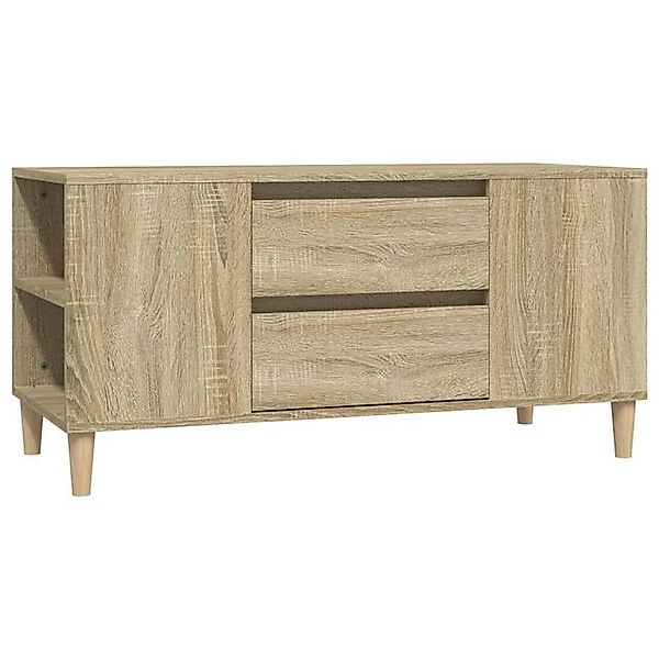 furnicato TV-Schrank Sonoma-Eiche 102x44,5x50 cm Holzwerkstoff (1-St) günstig online kaufen