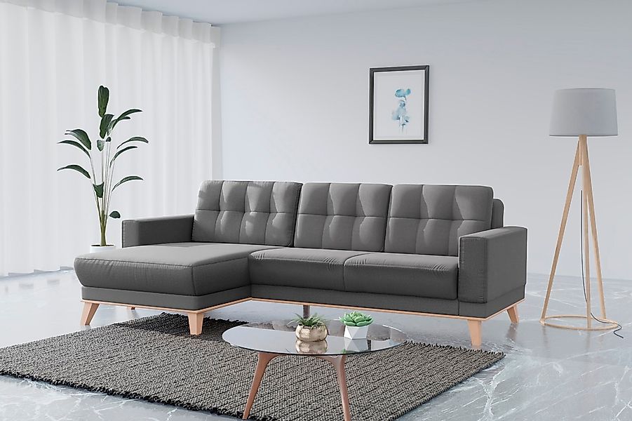 sit&more Ecksofa "Lavida L-Form", wahlweise mit Kippfunktion und Bettkasten günstig online kaufen