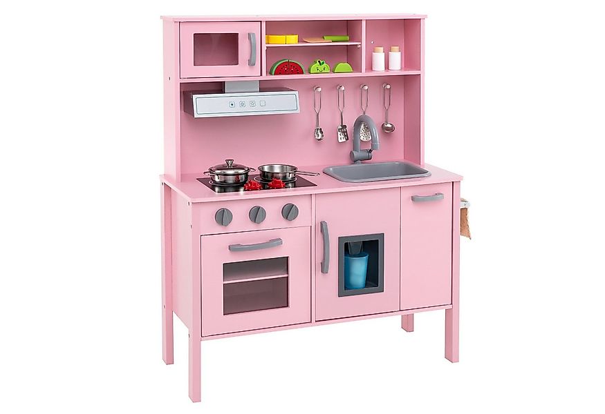 COSTWAY Spielküche Kinderküche, mit 18 TLG. Zubehör günstig online kaufen