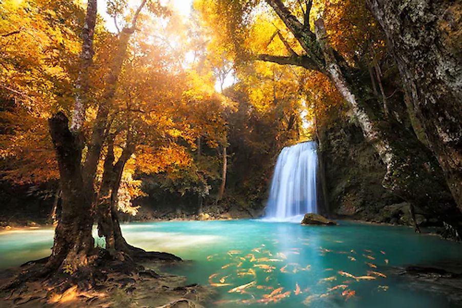 Papermoon Fototapete »Waterfall in Kanchanaburi, Thailand« glatt günstig online kaufen