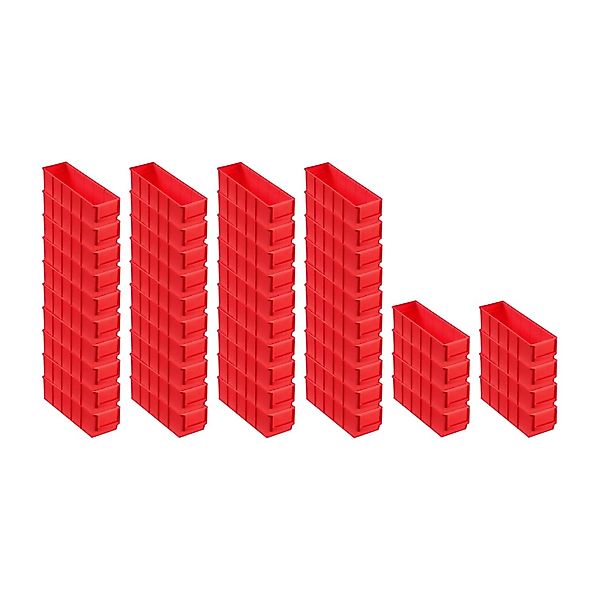 PROREGAL SuperSparSet 48x Rote Industriebox 300 S HxBxT 8,1 x 9,1 x 30 cm 1 günstig online kaufen